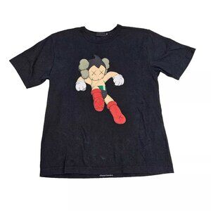 OriginaFake Kaws Tezuka Productions Astro Boy Black Tee Shirt 3 Original Fake